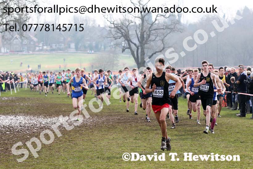 Under-15 boys Inter Counties Cross Country, Cofton Park, Birmingham. Photo: David T. Hewitson/Sports for All Pics